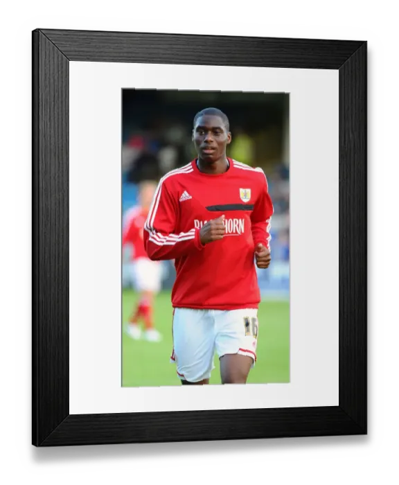 Framed Print : Jordan Wynter of Bristol City in Action against Gillingham at Priestfield Stadium, 2013