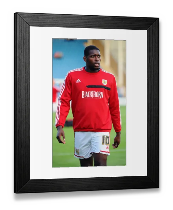 Framed Print : Jay Emmanuel-Thomas of Bristol City in Action against Gillingham at Priestfield Stadium, 2013 Framed Print : Jay Emmanuel-Thomas of Bristol City in Action against Gillingham at Priestfield Stadium, 2013