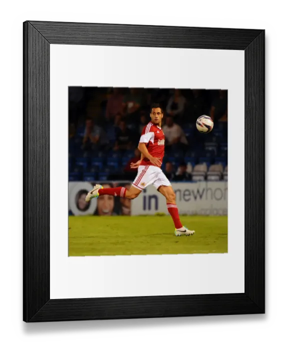 Framed Print : Sam Baldock in Action for Bristol City at Priestfield Stadium