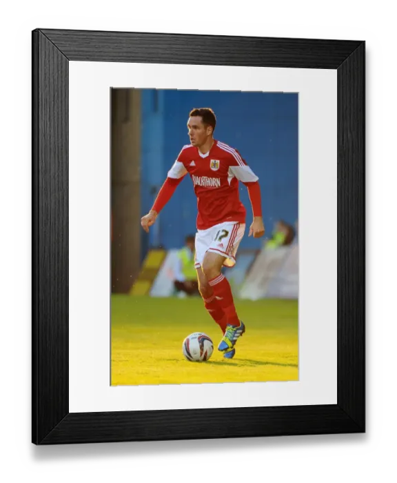 Framed Print : Bristol City's Greg Cunningham in Action at Priestfield Stadium, 2013 Framed Print : Bristol City's Greg Cunningham in Action at Priestfield Stadium, 2013