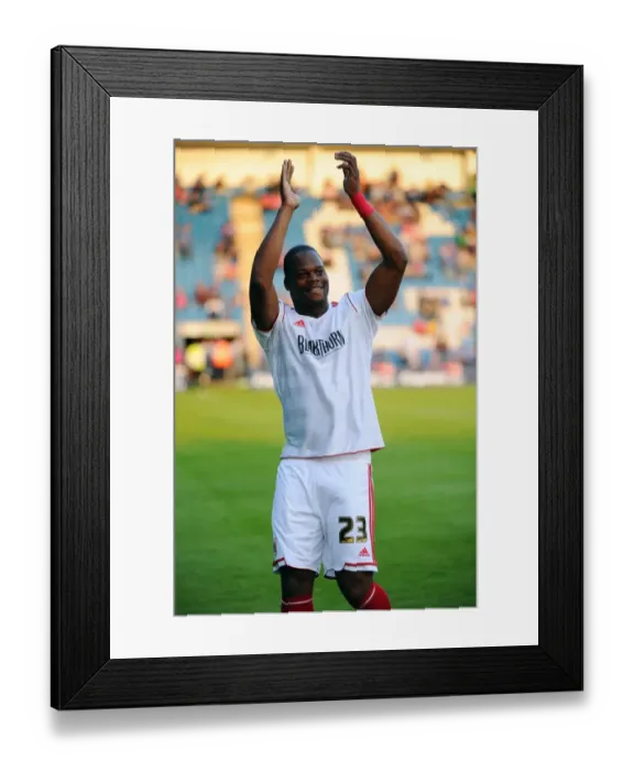 Framed Print : Marlon Harewood of Bristol City in Action against Gillingham at Priestfield Stadium, 2013