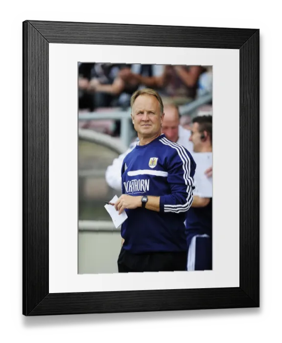 Framed Print : Sean O'Driscoll Leads Bristol City at Sixfields Stadium Against Coventry City (August 11, 2013) - Football: Bristol City vs Coventry City, Sky Bet League One Framed Print : Sean O'Driscoll Leads Bristol City at Sixfields Stadium Against Coventry City (August 11, 2013) - Football: Bristol City vs Coventry City, Sky Bet League One