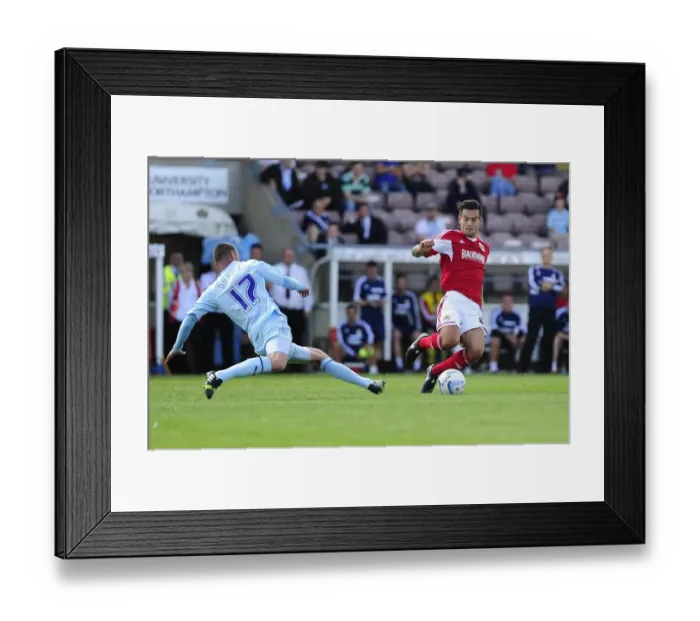 Framed Print : Clash at Sixfields: Marlon Pack vs. Billy Daniels Framed Print : Clash at Sixfields: Marlon Pack vs. Billy Daniels