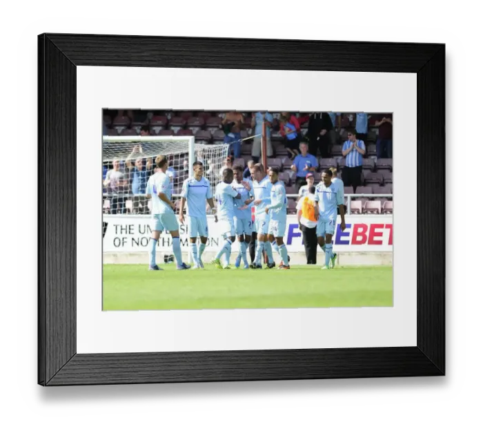 Framed Print : Bristol City Celebrates Win Against Coventry: Greg Cunningham's Goal