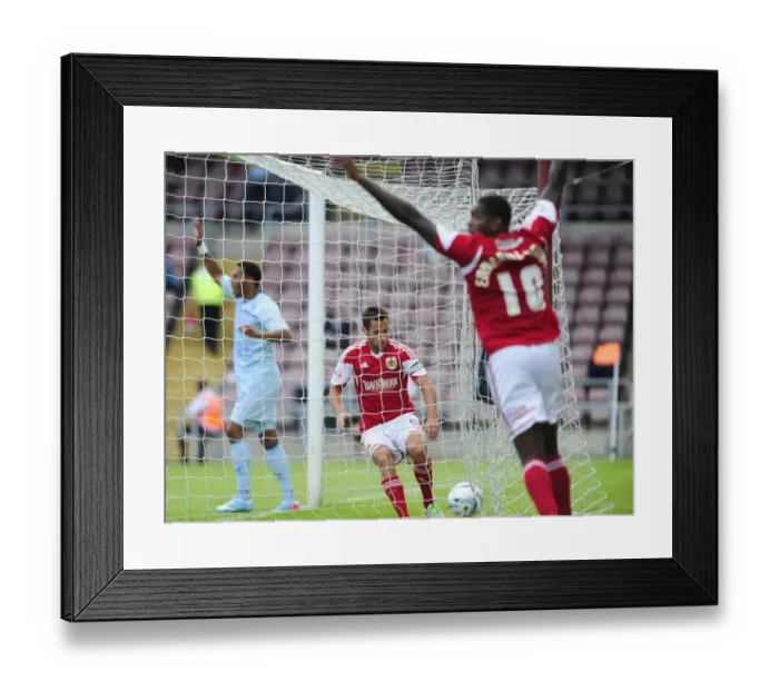 Framed Print : Sam Baldock Scores for Bristol City against Coventry City, Sky Bet League One, 2013 Framed Print : Sam Baldock Scores for Bristol City against Coventry City, Sky Bet League One, 2013