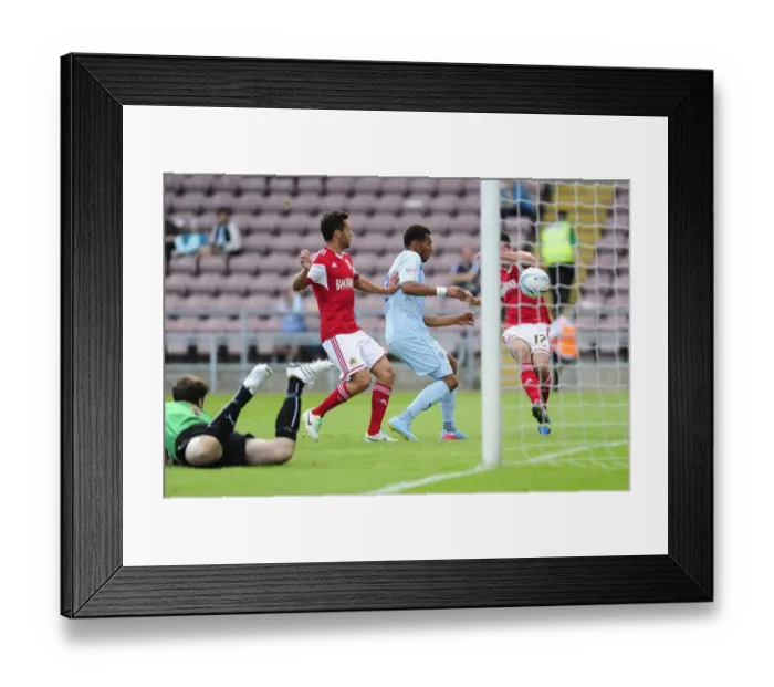 Framed Print : Bristol City's Dramatic Comeback: Securing a 3-1 Lead Against Coventry City - The Moment of Triumph