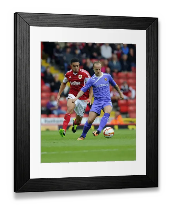 Framed Print : Bristol City vs. Wolverhampton Wanderers: Intense Battle Between Derrick Williams and Leigh Griffiths Framed Print : Bristol City vs. Wolverhampton Wanderers: Intense Battle Between Derrick Williams and Leigh Griffiths