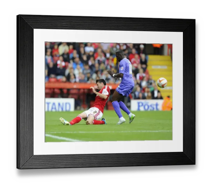 Framed Print : Bristol City vs. Wolves: Brendan Moloney Tackles Bakary Sako Framed Print : Bristol City vs. Wolves: Brendan Moloney Tackles Bakary Sako