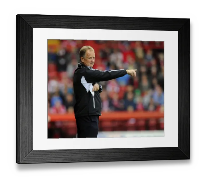 Framed Print : Sean O'Driscoll Leads Bristol City Against Wolves in Sky Bet League One, 17-08-2013
