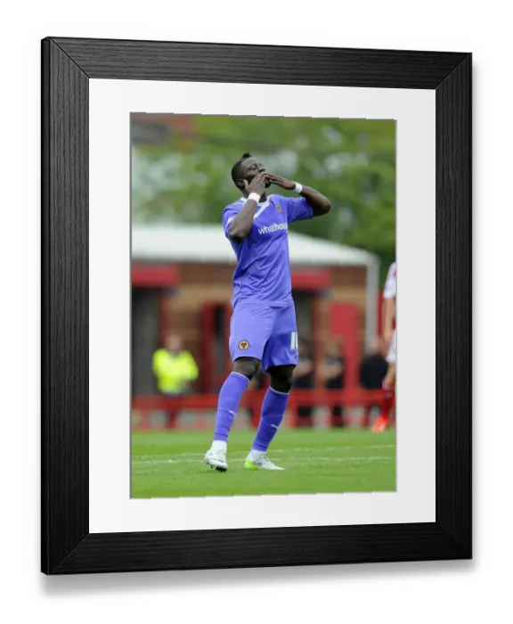 Framed Print : Bakary Sako's Goal Celebration: Bristol City vs. Wolverhampton Wanderers, Sky Bet League One (17-08-2013)