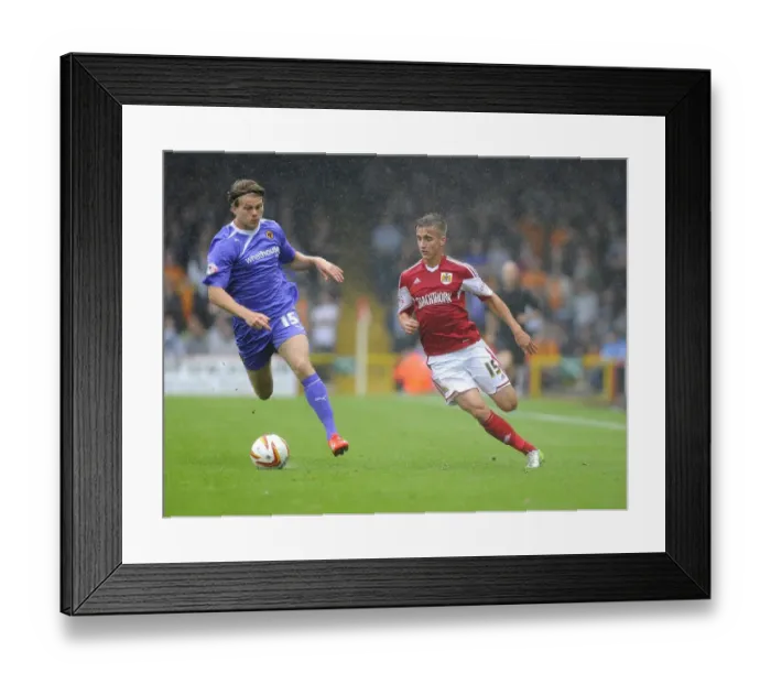 Framed Print : Battling for Supremacy: Bryan vs. Sigurdarson in Bristol City vs. Wolves Football Clash Framed Print : Battling for Supremacy: Bryan vs. Sigurdarson in Bristol City vs. Wolves Football Clash