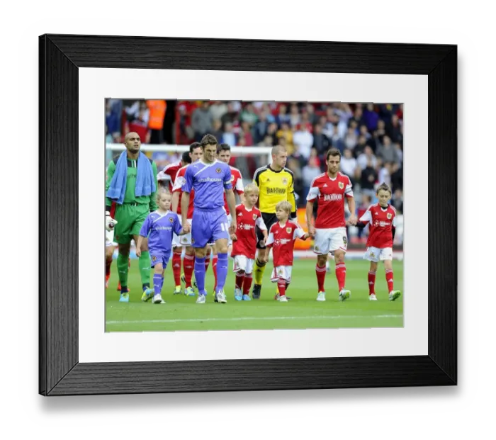 Framed Print : Bristol City vs Wolves Rivalry: A Football Clash at Ashton Gate - August 17, 2013