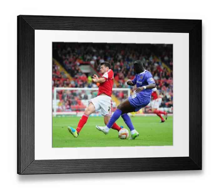 Framed Print : Bristol City vs. Wolves: Moloney Tackles Sako Framed Print : Bristol City vs. Wolves: Moloney Tackles Sako
