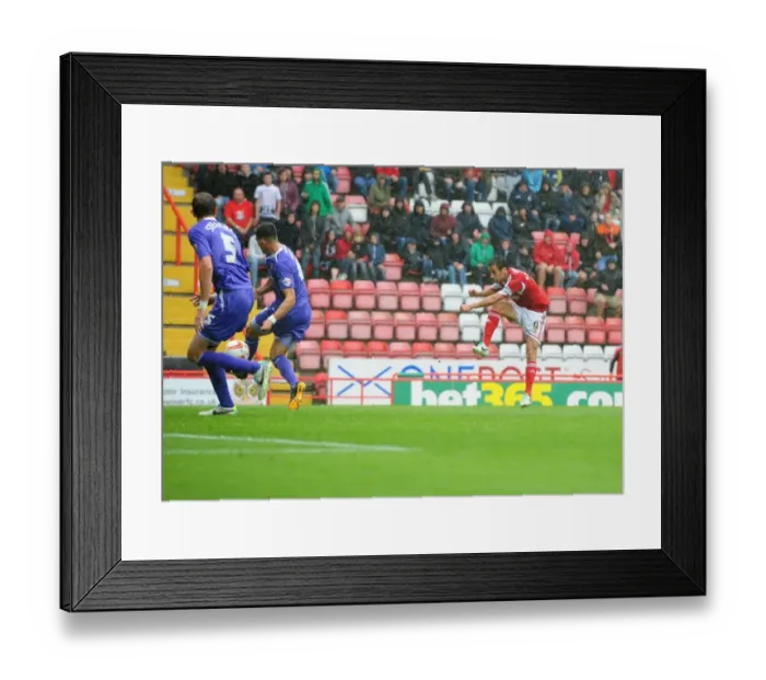 Framed Print : Bristol City vs Wolves: Sam Baldock's Shot Blocked at Ashton Gate, Sky Bet League One Framed Print : Bristol City vs Wolves: Sam Baldock's Shot Blocked at Ashton Gate, Sky Bet League One