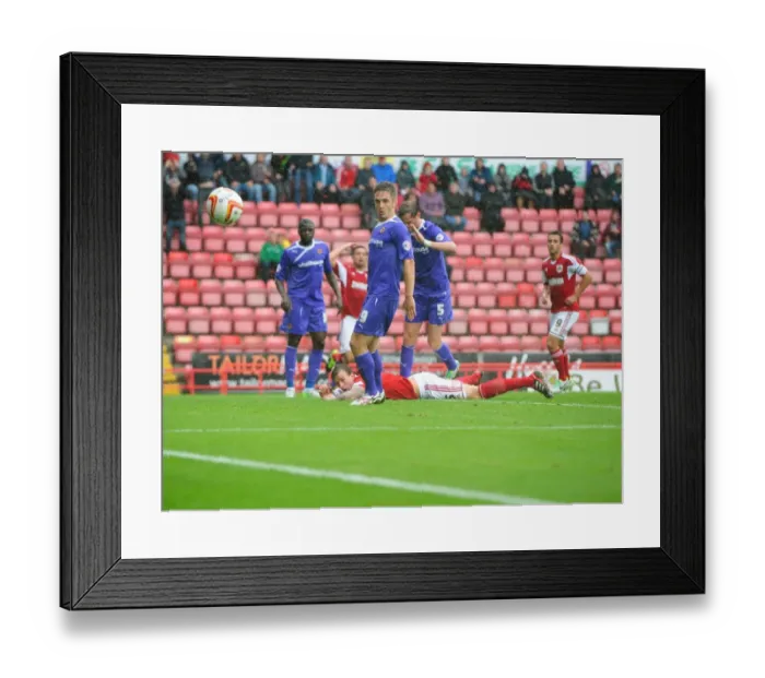 Framed Print : Aden Flint's Near Miss: Bristol City vs Wolves, Sky Bet League One, 2013 Framed Print : Aden Flint's Near Miss: Bristol City vs Wolves, Sky Bet League One, 2013