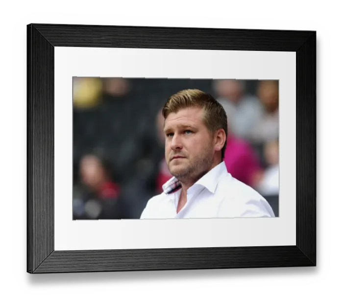 Framed Print : Milton Keynes Dons vs. Bristol City: Karl Robinson Leads the Charge, 24 / 08 / 2013 Framed Print : Milton Keynes Dons vs. Bristol City: Karl Robinson Leads the Charge, 24 / 08 / 2013