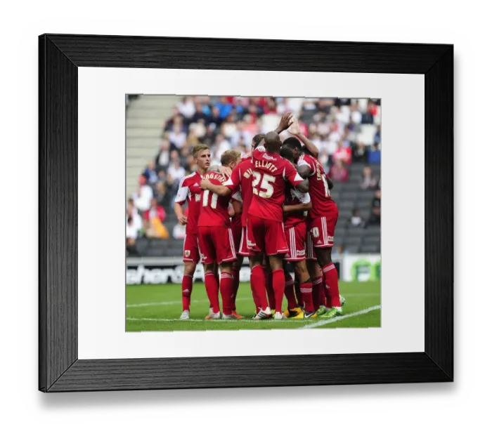 Framed Print : Bristol City's Victory: Sam Baldock Scores the Game-Winning Goal Against Milton Keynes Dons Framed Print : Bristol City's Victory: Sam Baldock Scores the Game-Winning Goal Against Milton Keynes Dons