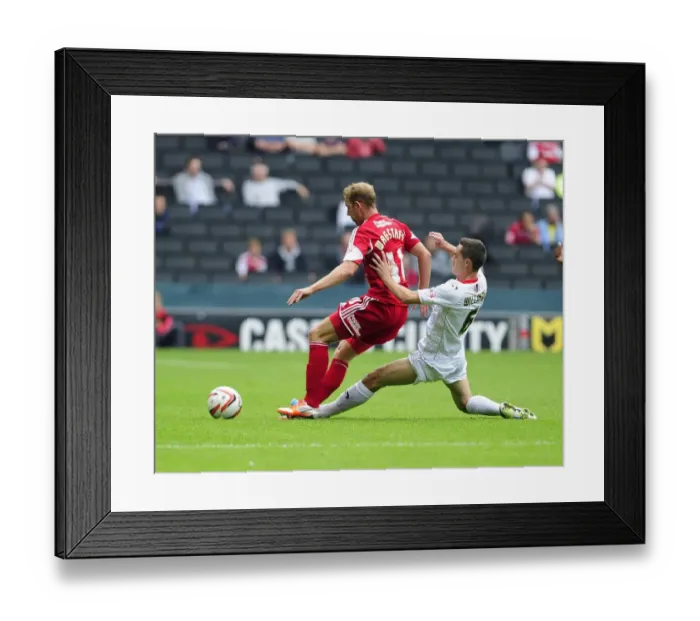 Framed Print : Intense Football Rivalry: Wagstaff vs Williams - Bristol City vs Milton Keynes Dons Framed Print : Intense Football Rivalry: Wagstaff vs Williams - Bristol City vs Milton Keynes Dons