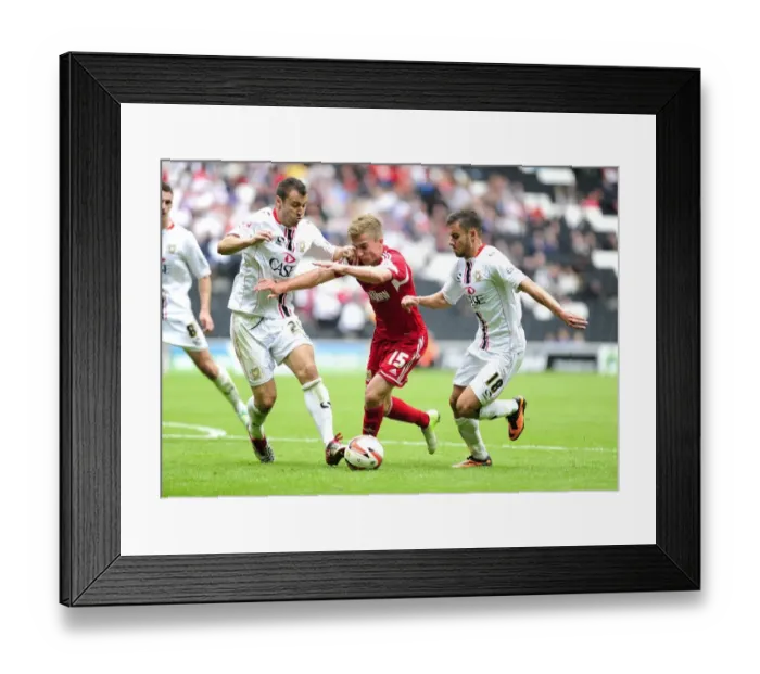 Framed Print : Bristol City's Joe Bryan Breaks Away from Milton Keynes Dons Defense, Sky Bet League One Rivalry Framed Print : Bristol City's Joe Bryan Breaks Away from Milton Keynes Dons Defense, Sky Bet League One Rivalry