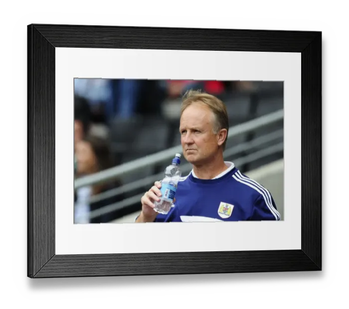 Framed Print : Sean O'Driscoll Guides Bristol City in Sky Bet League One Battle against Milton Keynes Dons, 2013