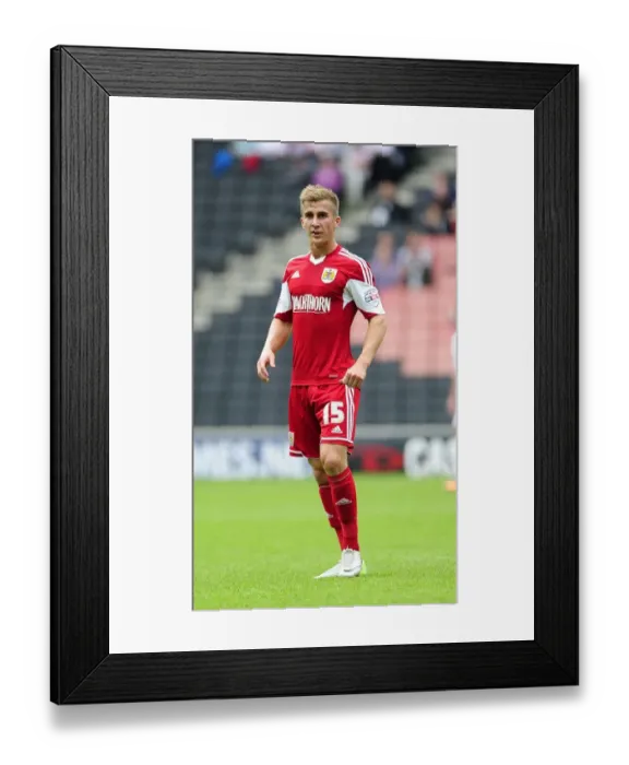 Framed Print : Bristol City's Joe Bryan in Action Against Milton Keynes Dons, Sky Bet League One, 2013