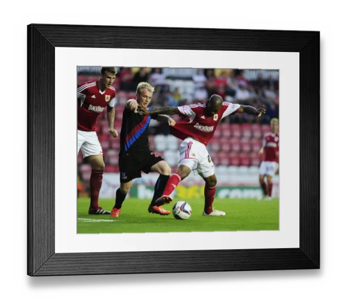 Framed Print : Bristol City vs Crystal Palace: Marvin Elliott and Jonathan Williams Battle for the Ball Framed Print : Bristol City vs Crystal Palace: Marvin Elliott and Jonathan Williams Battle for the Ball
