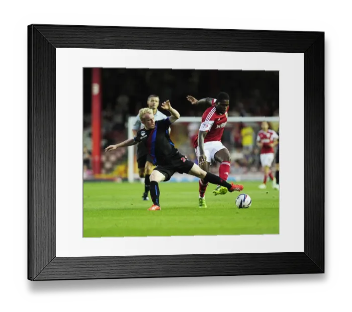 Framed Print : Intense Rivalry: Jay Emmanuel-Thomas vs. Jonathan Williams Clash in Capital One Cup 2013 (Bristol City vs. Crystal Palace) Framed Print : Intense Rivalry: Jay Emmanuel-Thomas vs. Jonathan Williams Clash in Capital One Cup 2013 (Bristol City vs. Crystal Palace)