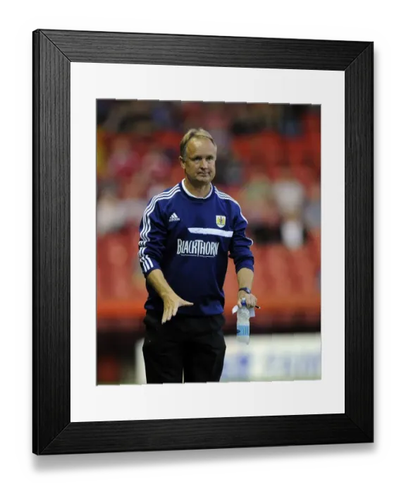 Framed Print : Sean O'Driscoll Leads Bristol City in Capital One Cup Clash Against Crystal Palace, 2013