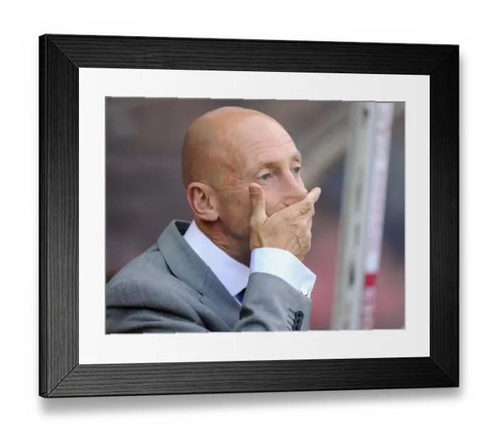 Framed Print : Ian Holloway of Crystal Palace Covers Mouth in Surprise at Bristol City's Upset Win Framed Print : Ian Holloway of Crystal Palace Covers Mouth in Surprise at Bristol City's Upset Win