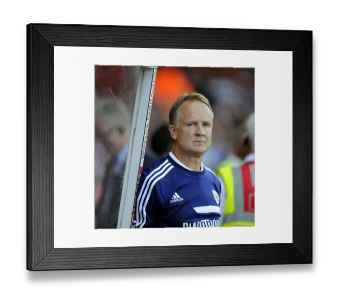 Framed Print : Sean O'Driscoll Leads Bristol City in Capital One Cup Battle against Crystal Palace, August 2013 Framed Print : Sean O'Driscoll Leads Bristol City in Capital One Cup Battle against Crystal Palace, August 2013
