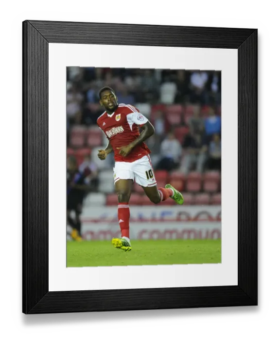 Framed Print : Jay Emmanuel-Thomas in Action: Bristol City vs Crystal Palace, 2013 Framed Print : Jay Emmanuel-Thomas in Action: Bristol City vs Crystal Palace, 2013