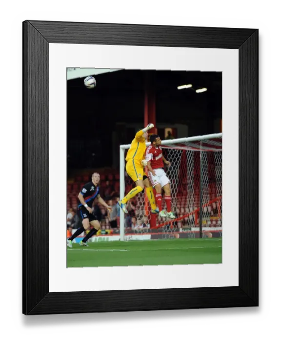 Framed Print : Bristol City vs Crystal Palace: Neil Alexander vs Sam Baldock Clash, Capital One Cup 2013 Framed Print : Bristol City vs Crystal Palace: Neil Alexander vs Sam Baldock Clash, Capital One Cup 2013