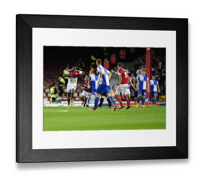 Framed Print : Bristol Derby Thriller: Jay Emmanuel-Thomas's Goal Celebration (Bristol City vs. Bristol Rovers, September 4, 2013) Framed Print : Bristol Derby Thriller: Jay Emmanuel-Thomas's Goal Celebration (Bristol City vs. Bristol Rovers, September 4, 2013)