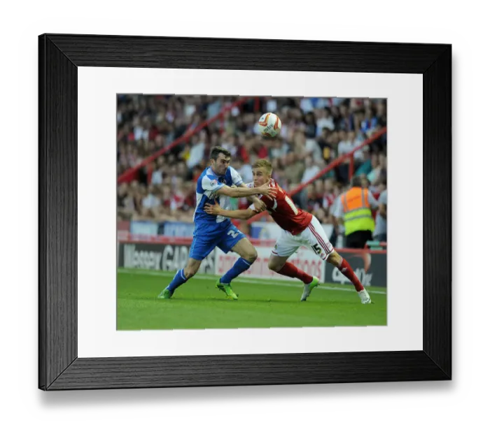 Framed Print : Bristol Derby: Intense Battle Between Bristol City and Bristol Rovers in Johnstone Paint Trophy (September 4, 2013)