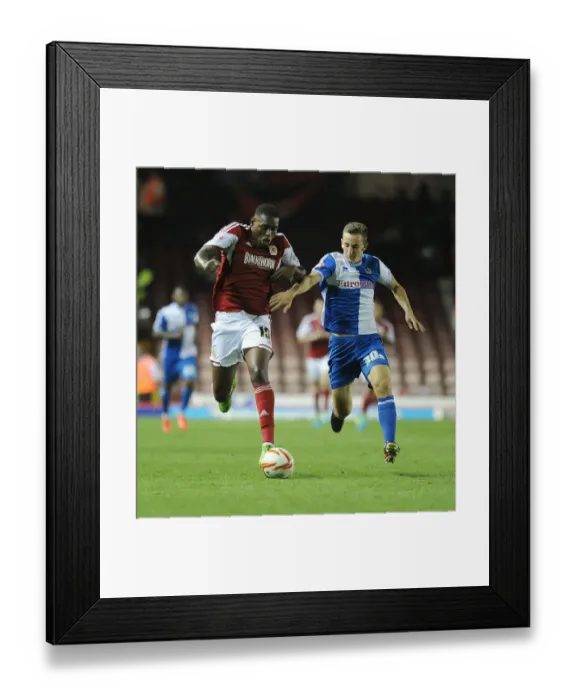 Framed Print : Bristol Derby: Jay Emmanuel-Thomas vs Tom Lockyer, 2013 Johnstone Paint Trophy First Round - Ashton Gate Framed Print : Bristol Derby: Jay Emmanuel-Thomas vs Tom Lockyer, 2013 Johnstone Paint Trophy First Round - Ashton Gate