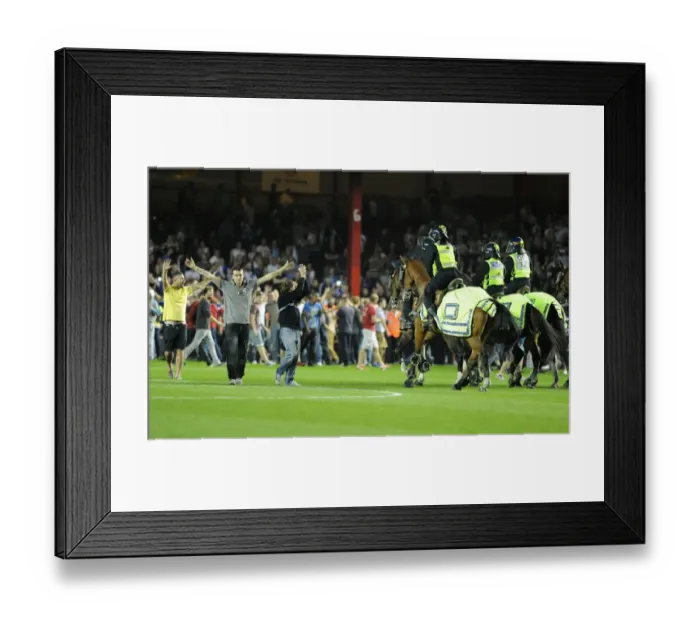 Framed Print : Bristol Derby: Police Intervene at Ashton Gate (Johnstone Paint Trophy 2013) Framed Print : Bristol Derby: Police Intervene at Ashton Gate (Johnstone Paint Trophy 2013)