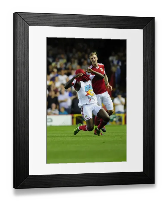 Framed Print : Bristol Derby: Jay Emmanuel-Thomas's Goal Celebration (Bristol City V Bristol Rovers, Johnstone Paint Trophy 2013) Framed Print : Bristol Derby: Jay Emmanuel-Thomas's Goal Celebration (Bristol City V Bristol Rovers, Johnstone Paint Trophy 2013)