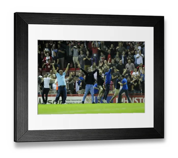Framed Print : Euphoric Bristol City Fans Storm Ashton Gate: Derby Victory over Bristol Rovers in Johnstone Paint Trophy (September 4, 2013) Framed Print : Euphoric Bristol City Fans Storm Ashton Gate: Derby Victory over Bristol Rovers in Johnstone Paint Trophy (September 4, 2013)