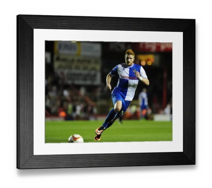Framed Print : Bristol Derby: Matt Harrold Faces Off in Johnstone's Paint Trophy First Round (Bristol City vs. Bristol Rovers, 2013) Framed Print : Bristol Derby: Matt Harrold Faces Off in Johnstone's Paint Trophy First Round (Bristol City vs. Bristol Rovers, 2013)