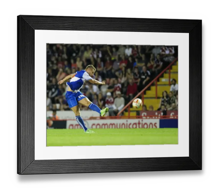 Framed Print : Bristol Derby: Lee Brown Faces Off in 2013 Johnstone's Paint Trophy First Round at Ashton Gate Framed Print : Bristol Derby: Lee Brown Faces Off in 2013 Johnstone's Paint Trophy First Round at Ashton Gate