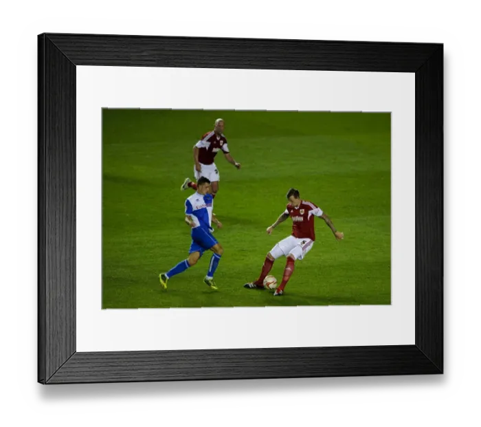 Framed Print : Bristol Derby: Aden Flint vs. Oliver Norburn Clash in Johnstones Paint Trophy First Round Framed Print : Bristol Derby: Aden Flint vs. Oliver Norburn Clash in Johnstones Paint Trophy First Round