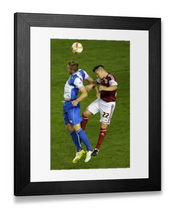 Framed Print : Bristol Derby: Intense Aerial Battle Between Nicky Shorey and Tom Parkes Framed Print : Bristol Derby: Intense Aerial Battle Between Nicky Shorey and Tom Parkes