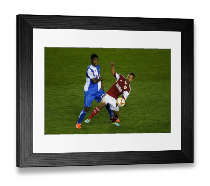 Framed Print : Intense Rivalry: Bobby Reid vs. Ellis Harrison in the Bristol Derby (2013) Framed Print : Intense Rivalry: Bobby Reid vs. Ellis Harrison in the Bristol Derby (2013)