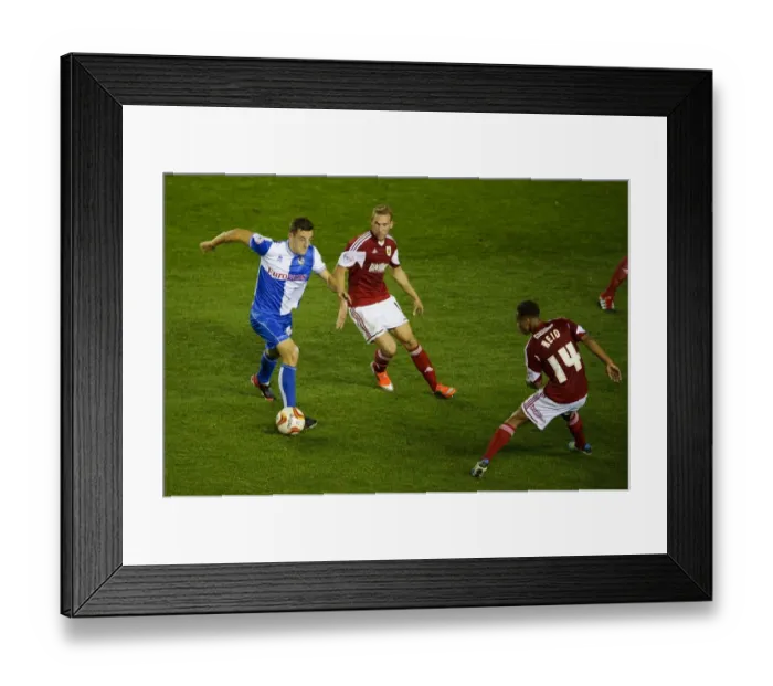 Framed Print : Intense Derby Showdown: Lockyer vs. Rovers, Bristol City vs. Bristol Rovers (Johnstone's Paint Trophy)