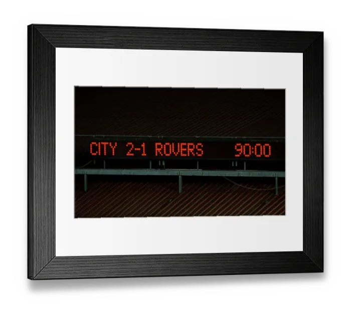 Framed Print : Bristol Derby: Bristol City Triumphs Over Bristol Rovers 2-1 in Johnstones Paint Trophy
