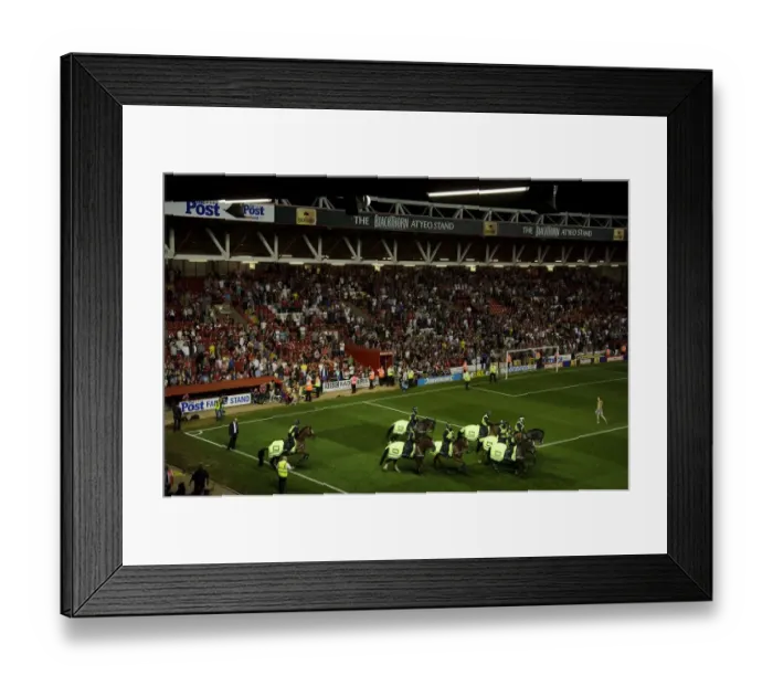 Framed Print : Bristol Derby: Police Intervene as Tensions Boil Over after Bristol City's 2-1 Victory over Bristol Rovers, 2013