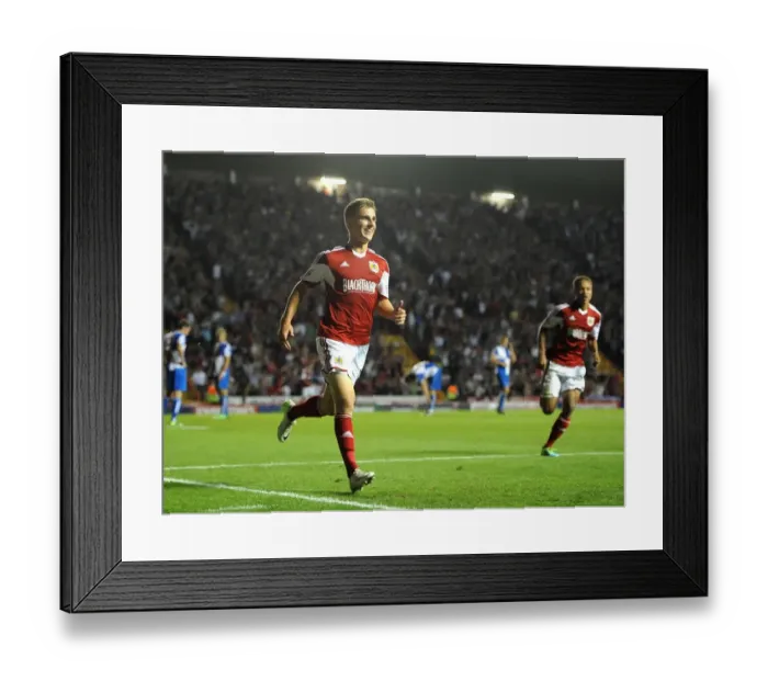 Framed Print : Bristol Derby: Joe Bryan's Goal Secures 2-1 Lead for Bristol City against Bristol Rovers, September 2013 Framed Print : Bristol Derby: Joe Bryan's Goal Secures 2-1 Lead for Bristol City against Bristol Rovers, September 2013
