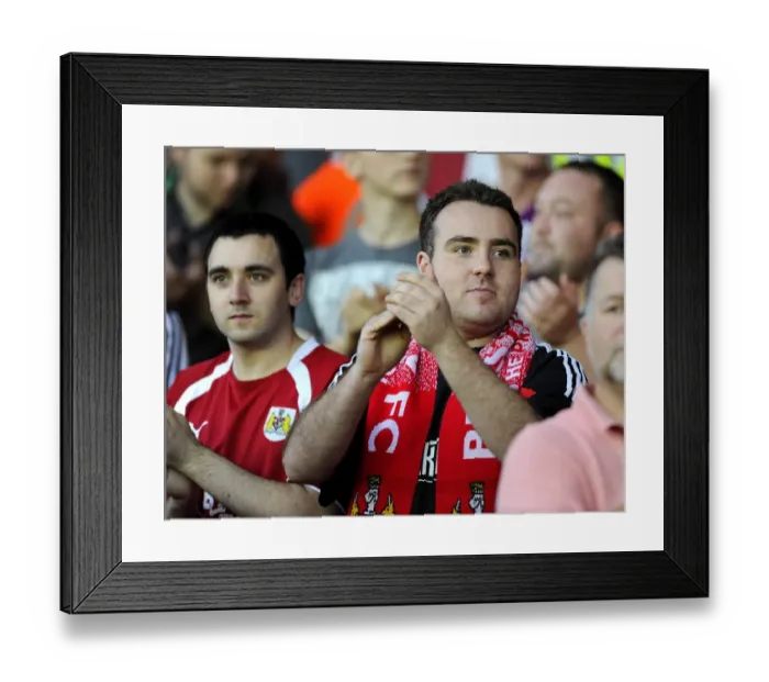 Framed Print : Passionate Rivalry: Bristol Derby - Bristol City vs. Bristol Rovers (2013) - Johnstone Paint Trophy First Round, Ashton Gate