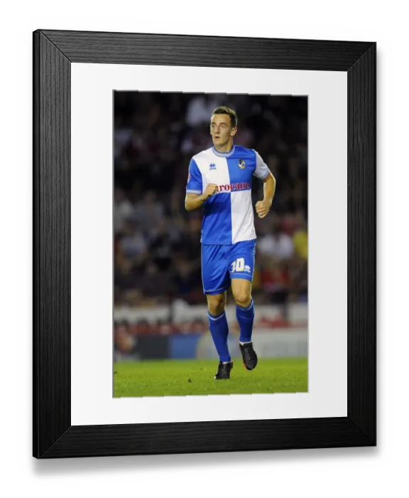 Framed Print : Intense Rivalry: Tom Lockyer's Showdown in the Bristol Derby - Bristol City vs. Bristol Rovers (2013, Johnstone's Paint Trophy First Round, Ashton Gate)