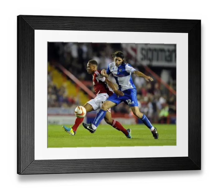 Framed Print : Bristol Derby Showdown: Bobby Reid vs John-Joe O'Toole in Intense Football Rivalry